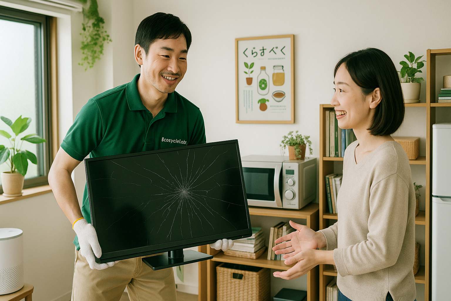 不用品回収の様子